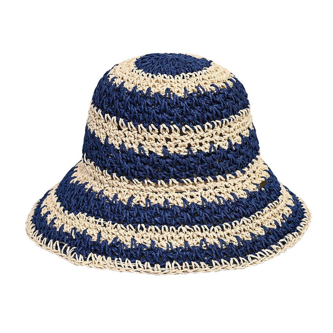 Striped Woven Bucket Hat