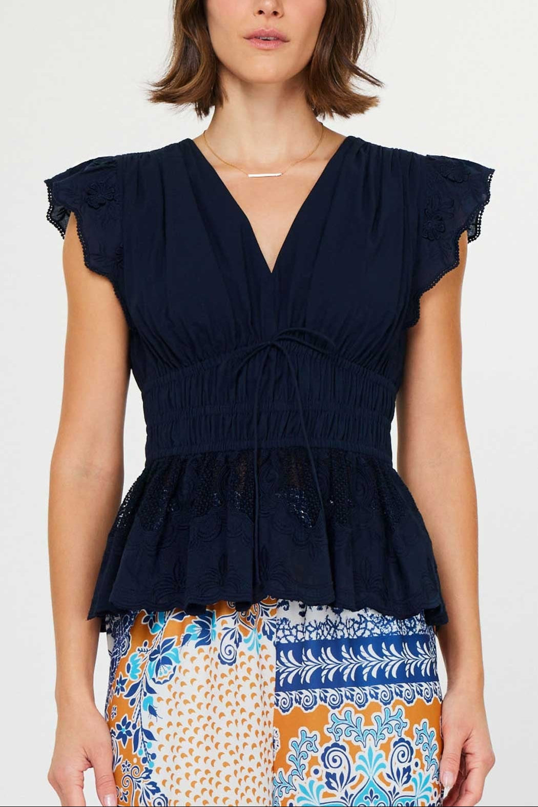 mare Basic Peplum Blouse （ネイビー）新品未使用