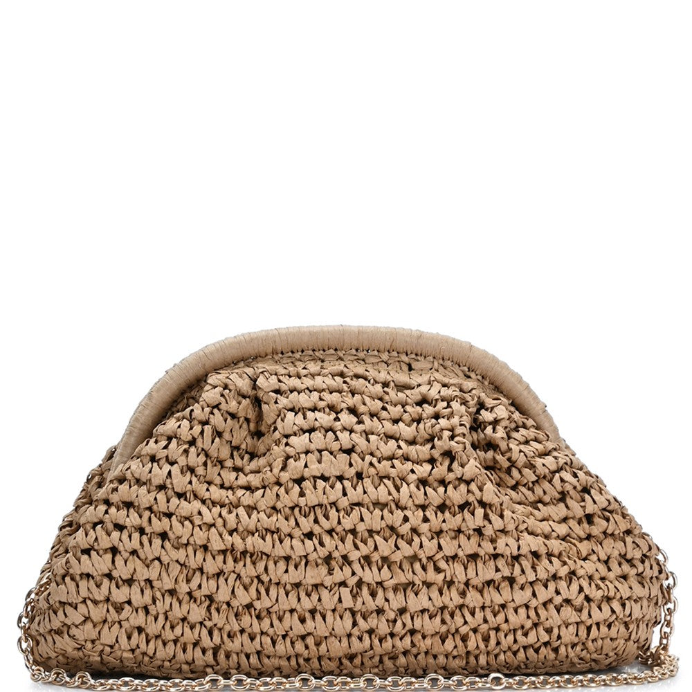 Woven Straw Crossbody Bag
