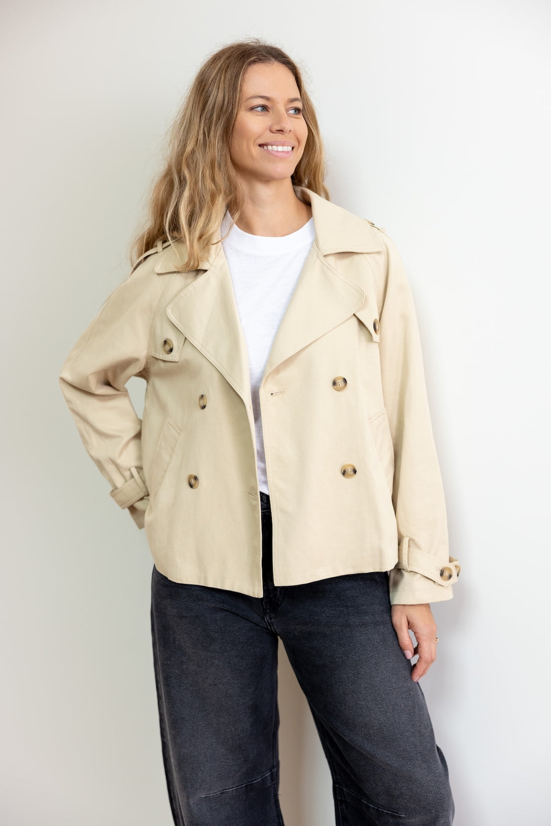 Tori Cropped Trench Jacket