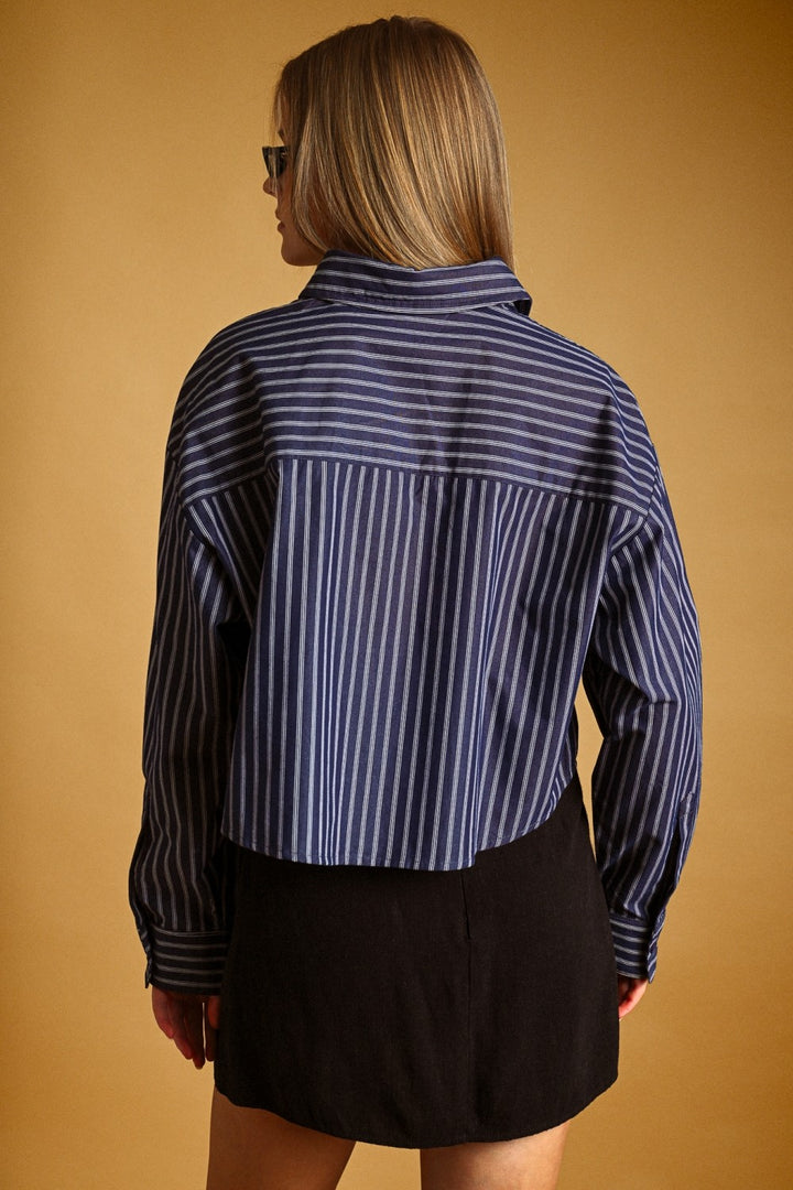 Lina Cropped Button Up