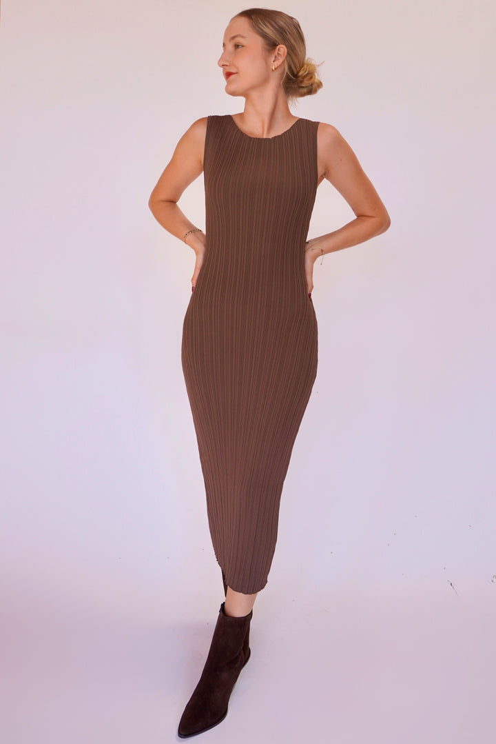 Caitlyn Long Ribbed Dress