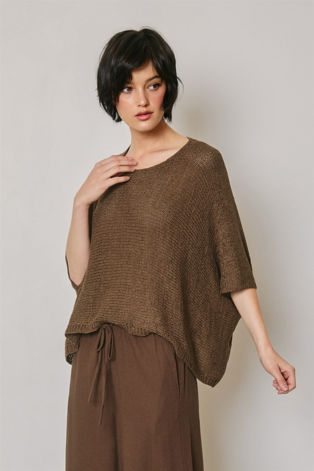 Myra Cropped Poncho