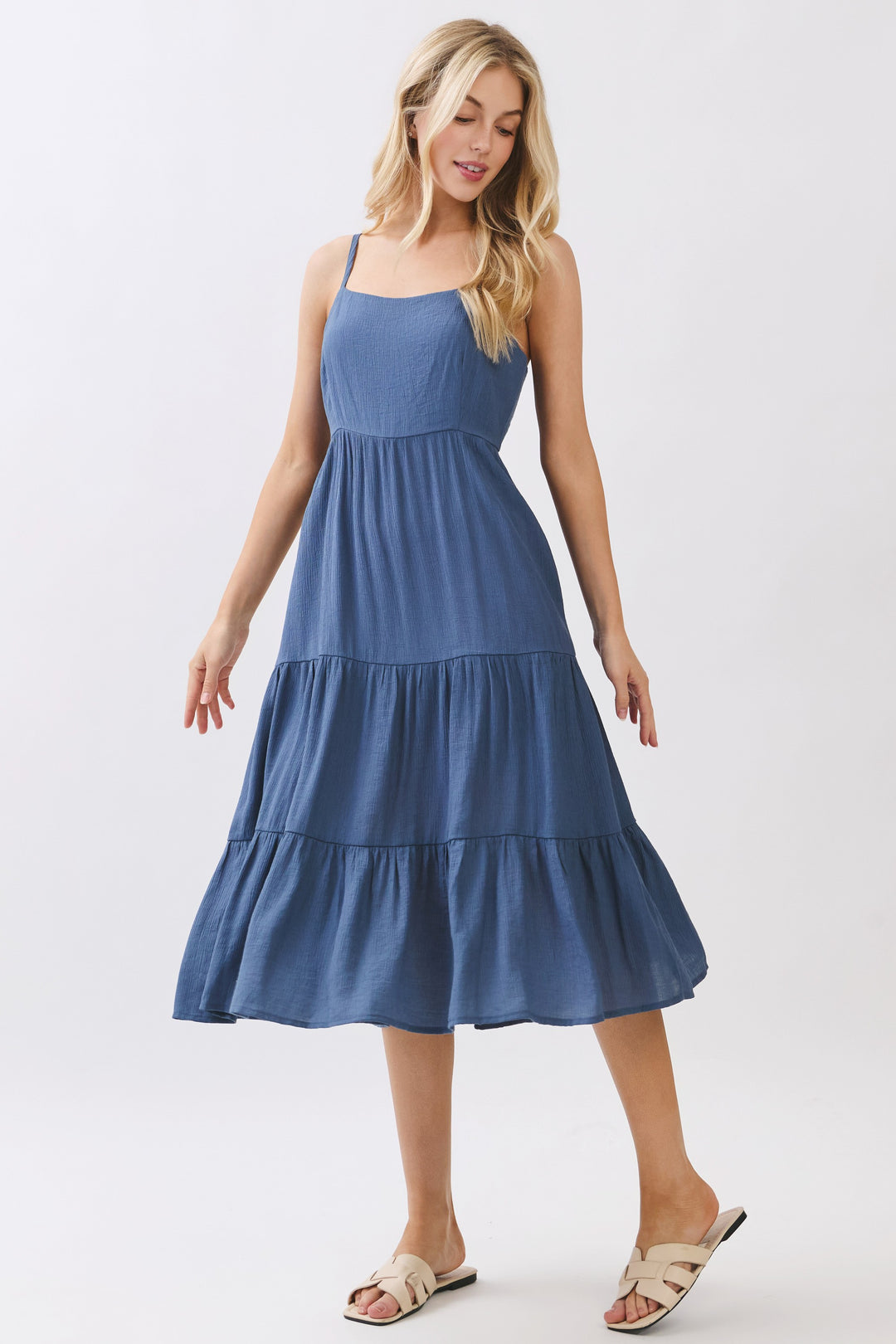 Eden Tiered Midi Dress