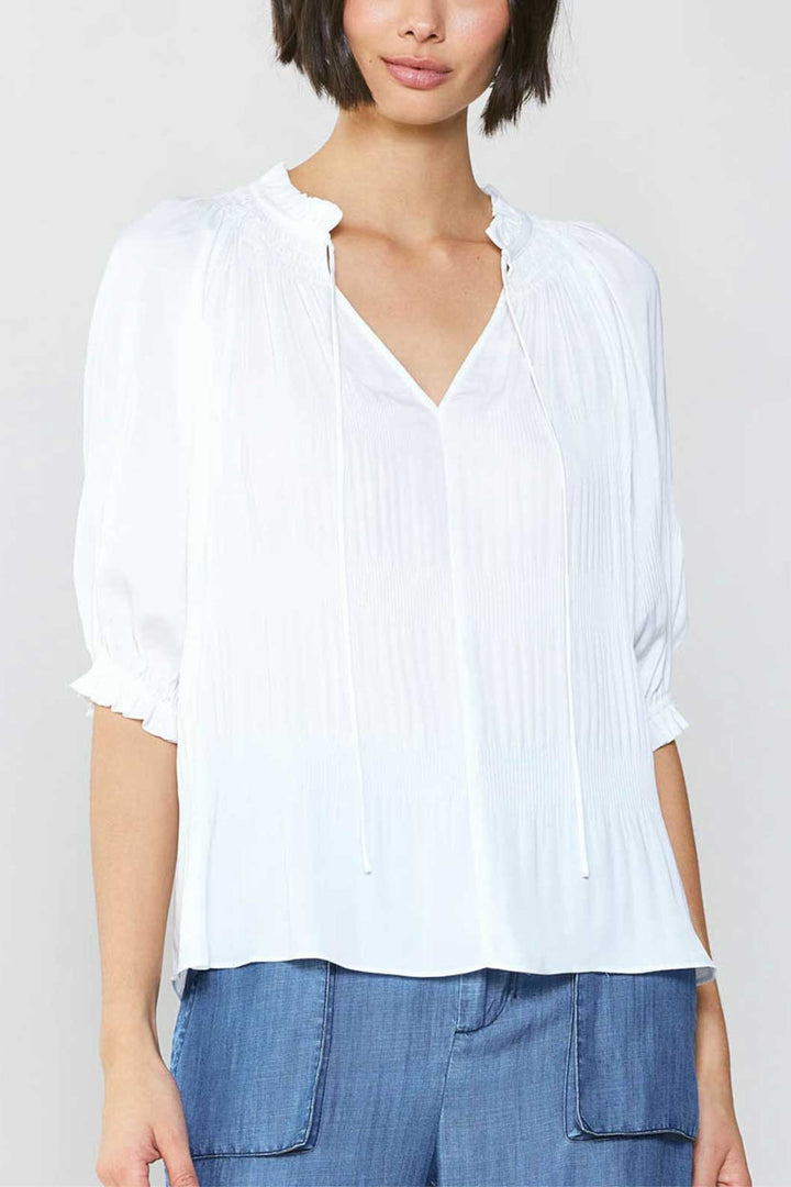 Silky Quarter Sleeve Top