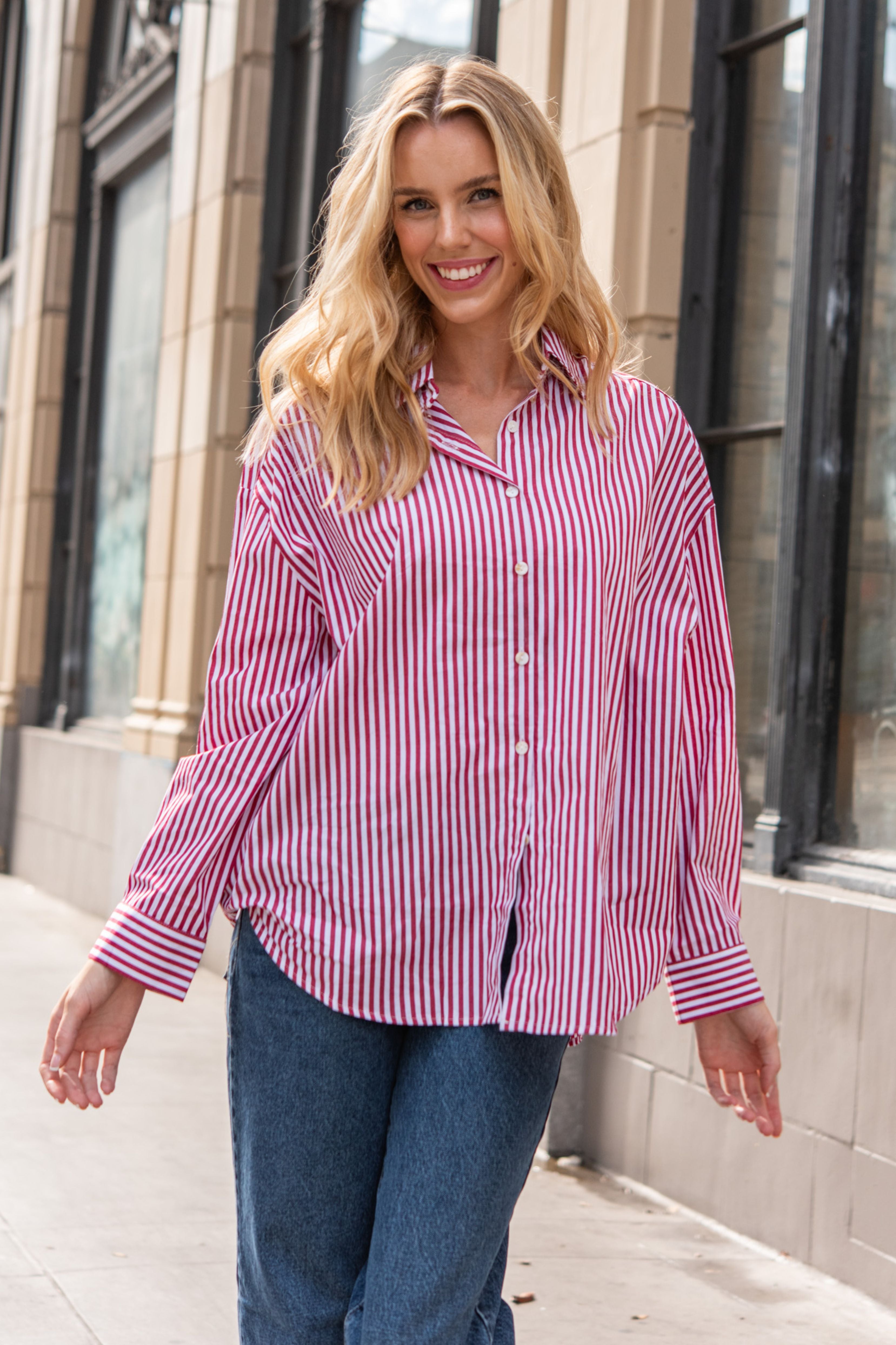 Bibiy. CLAIRE BUTTONS BLOUSEラスト Claire Button Down – Nati Boutique
