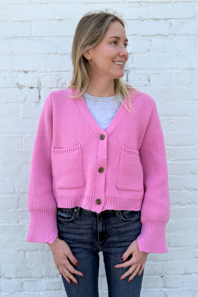 【メゾンスペシャル】 Horse Knit Cardigan PINK Adela Cardigan – Nati Boutique