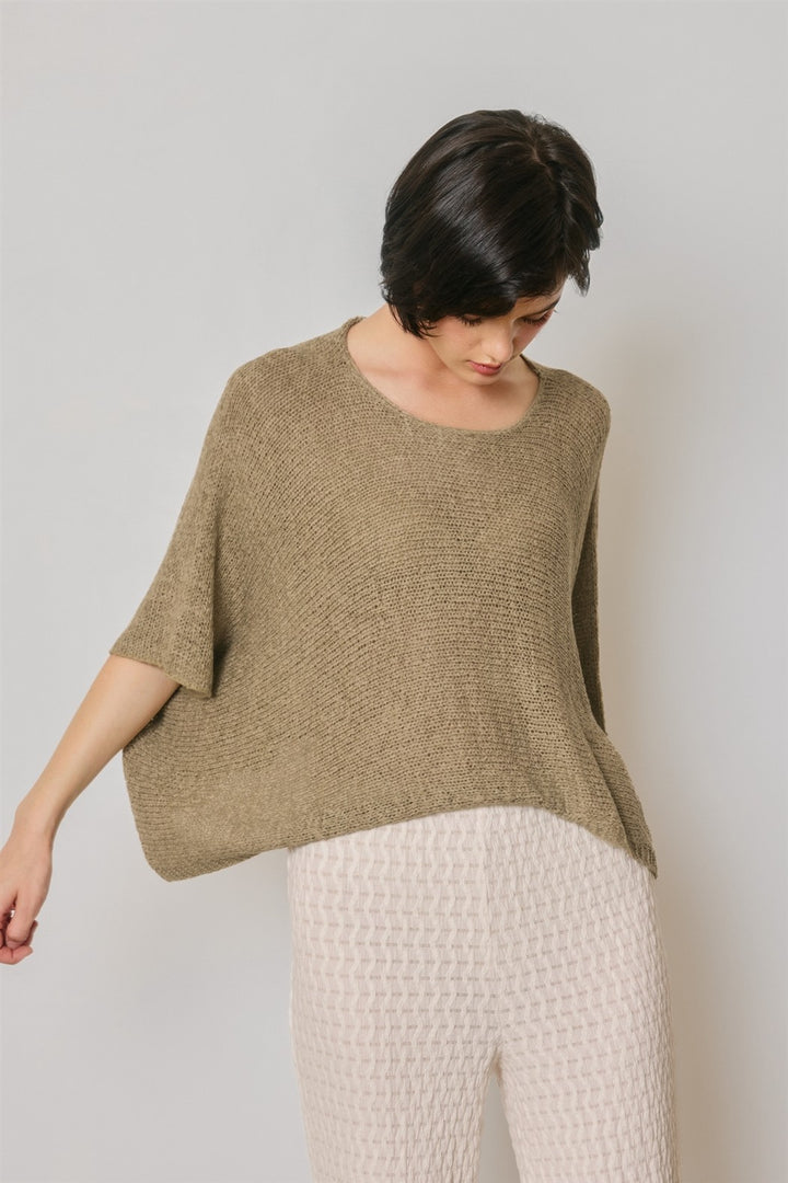 Myra Cropped Poncho