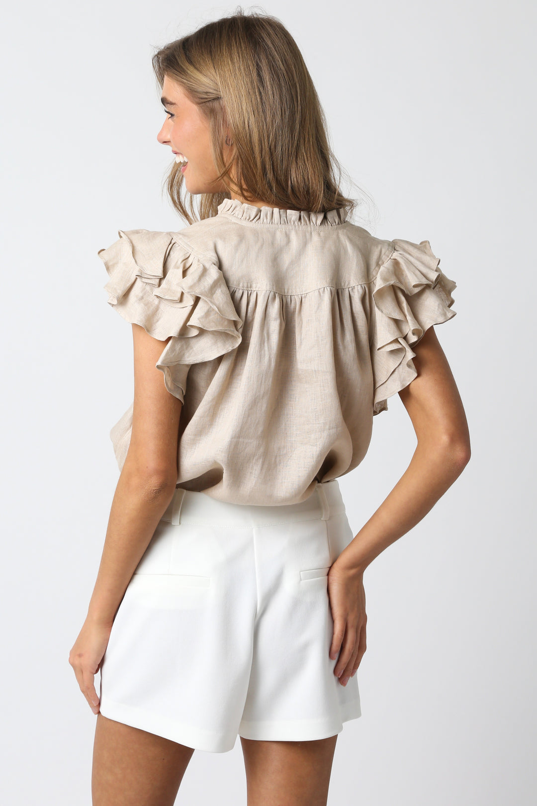 Lucy Linen Top