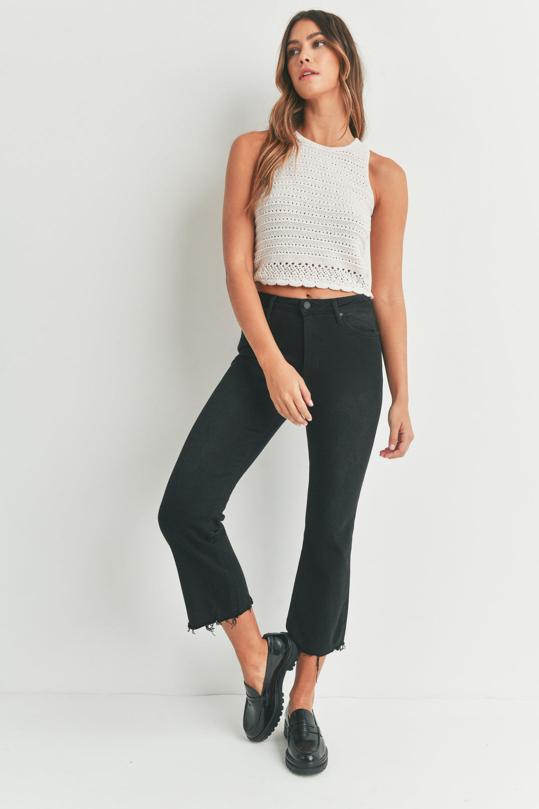 Gabby Cropped Flare Jean