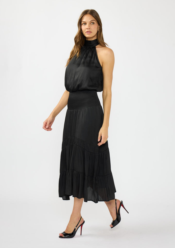 Ariana Halter Neck Midi Dress