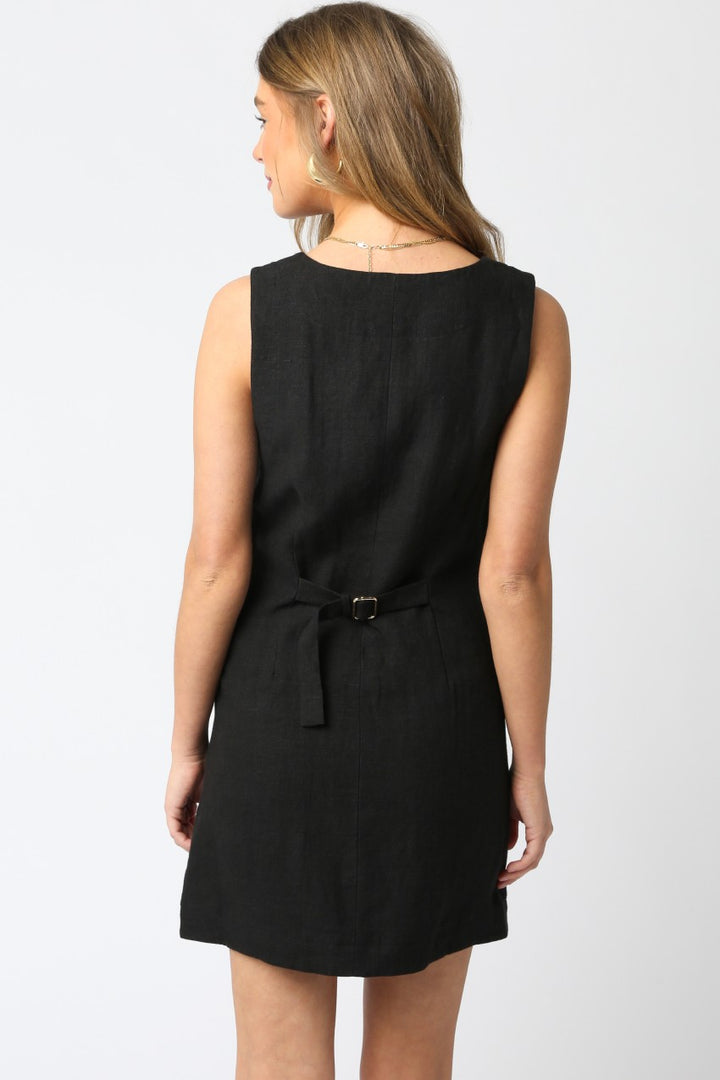 Linen Button Dress