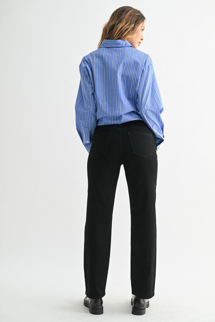 Clean Mid Rise Straight