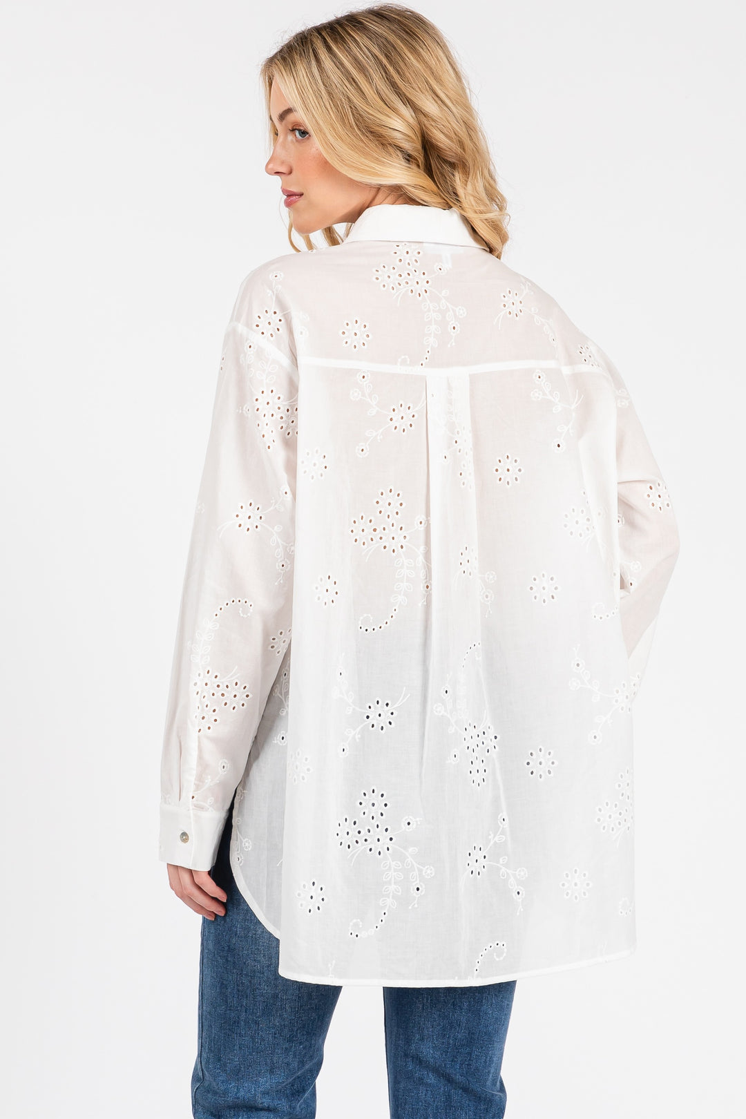 Meadow Eyelet Button Up