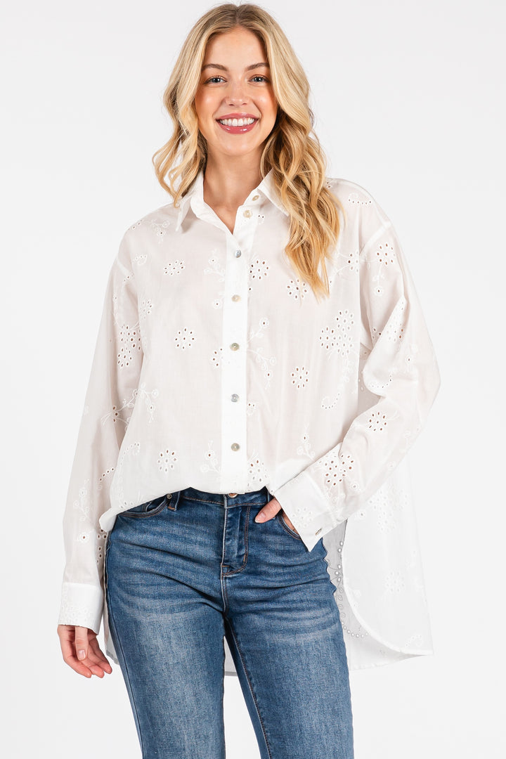 Meadow Eyelet Button Up
