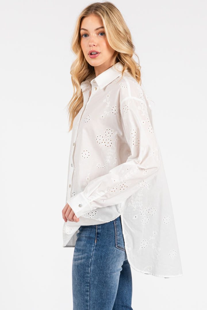 Meadow Eyelet Button Up