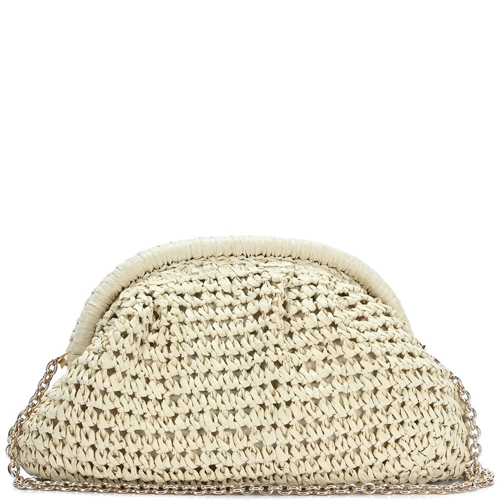 Woven Straw Crossbody Bag