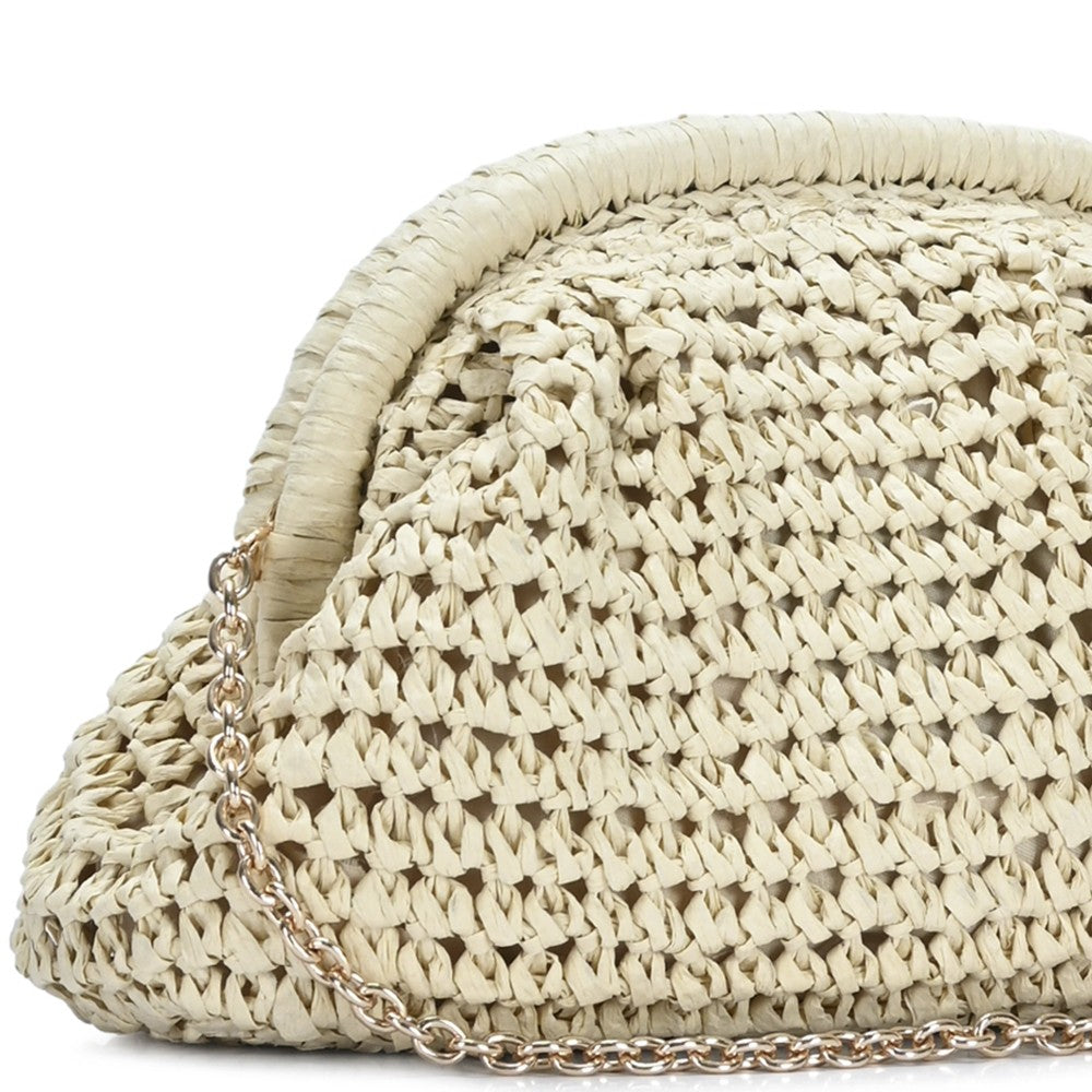 Woven Straw Crossbody Bag