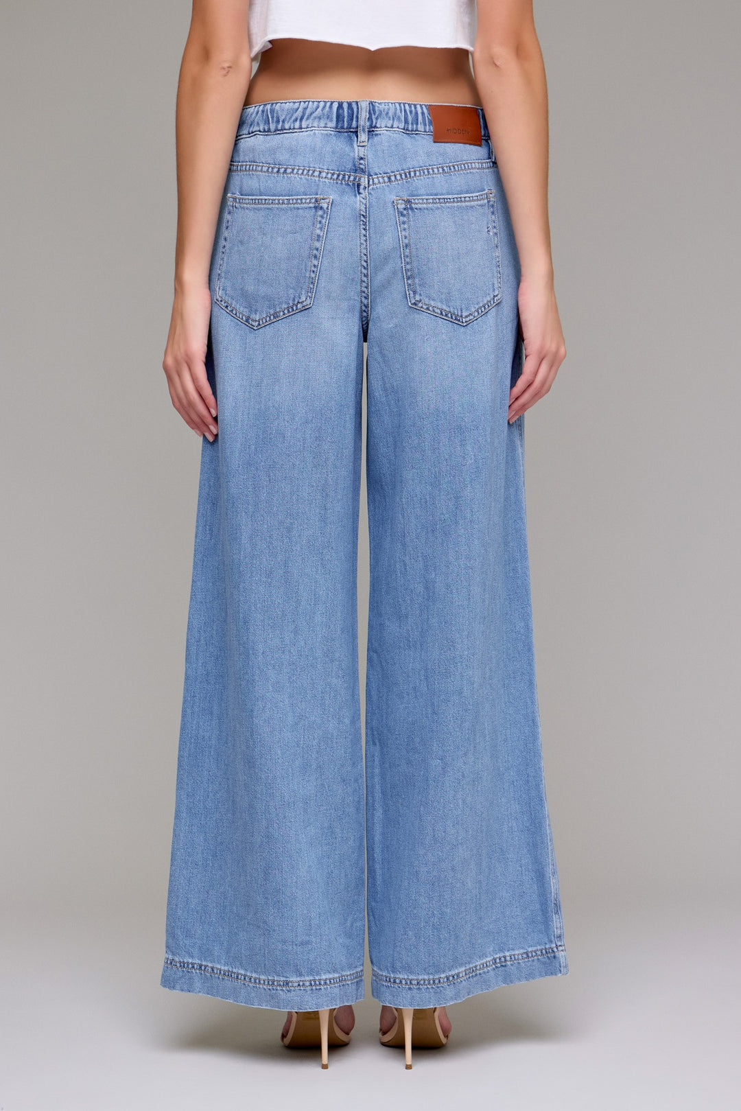 Sophia Drawstring Wide Leg Jean