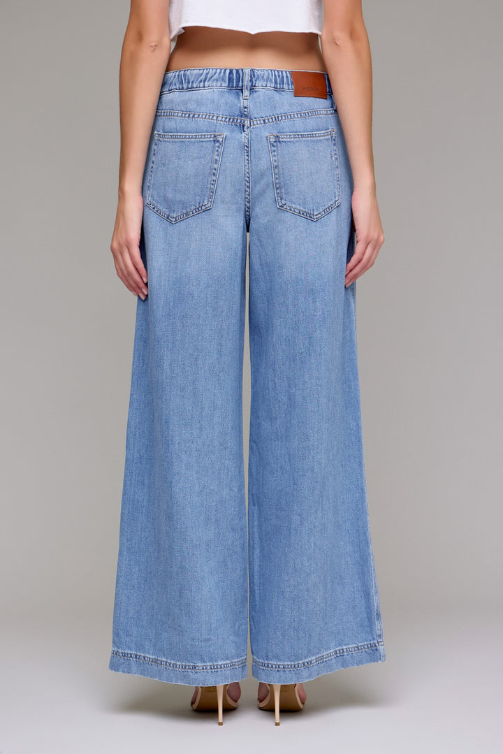 Sophia Drawstring Wide Leg Jean