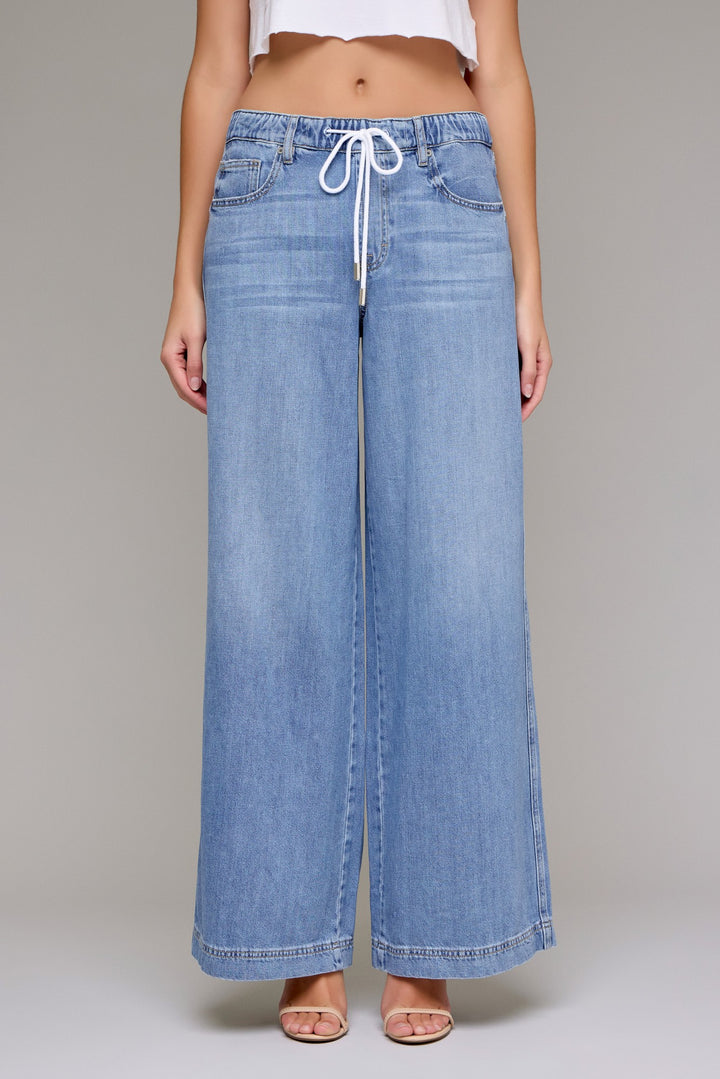 Sophia Drawstring Wide Leg Jean