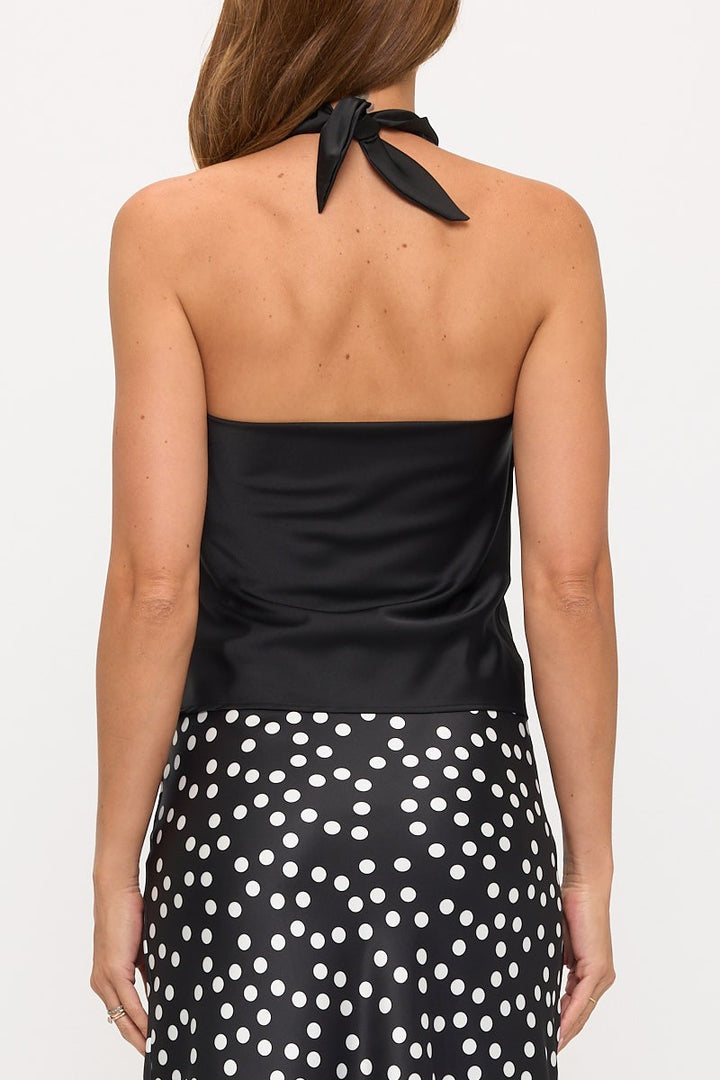 Romy Satin Halter Top