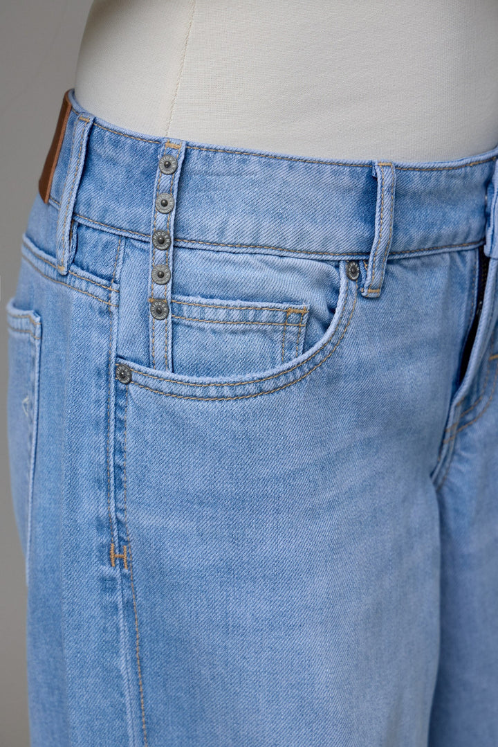 Hazel Low Rise Wide Leg Jean