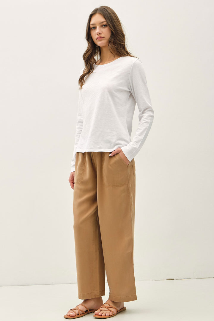 Cotton Slub Long Sleeve Tee