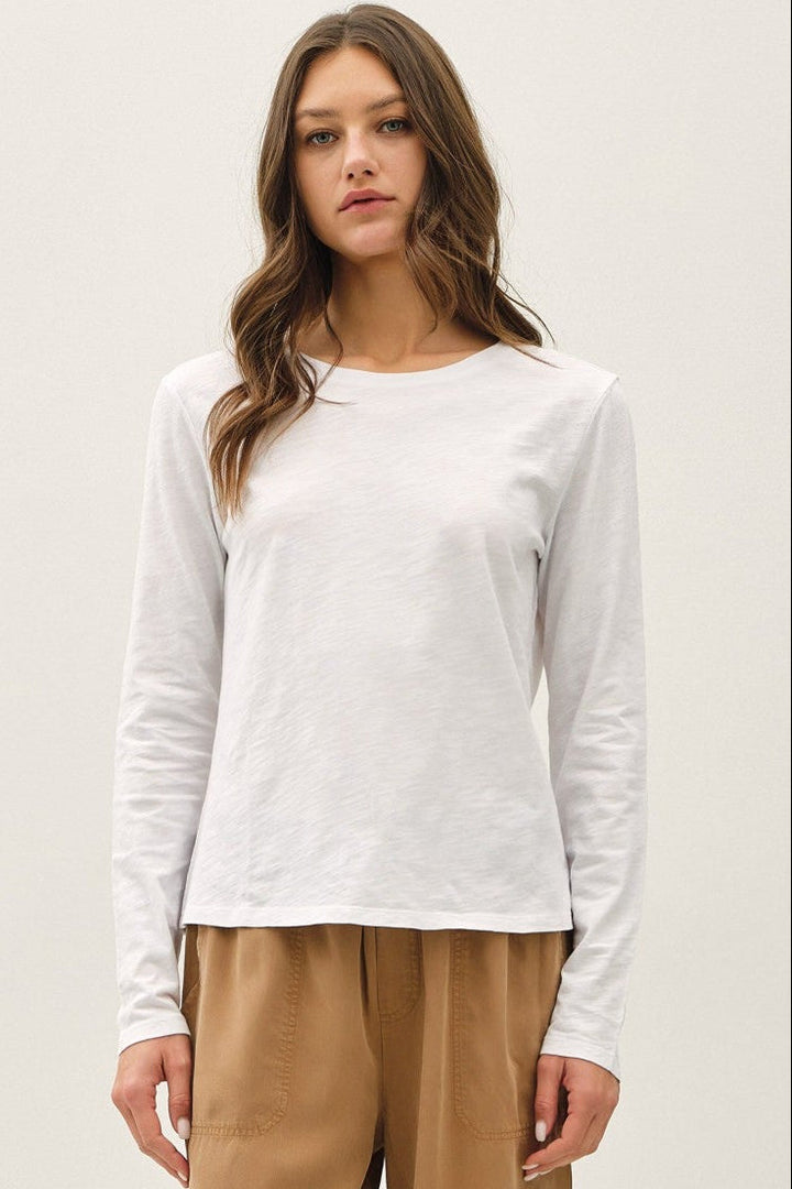 Cotton Slub Long Sleeve Tee