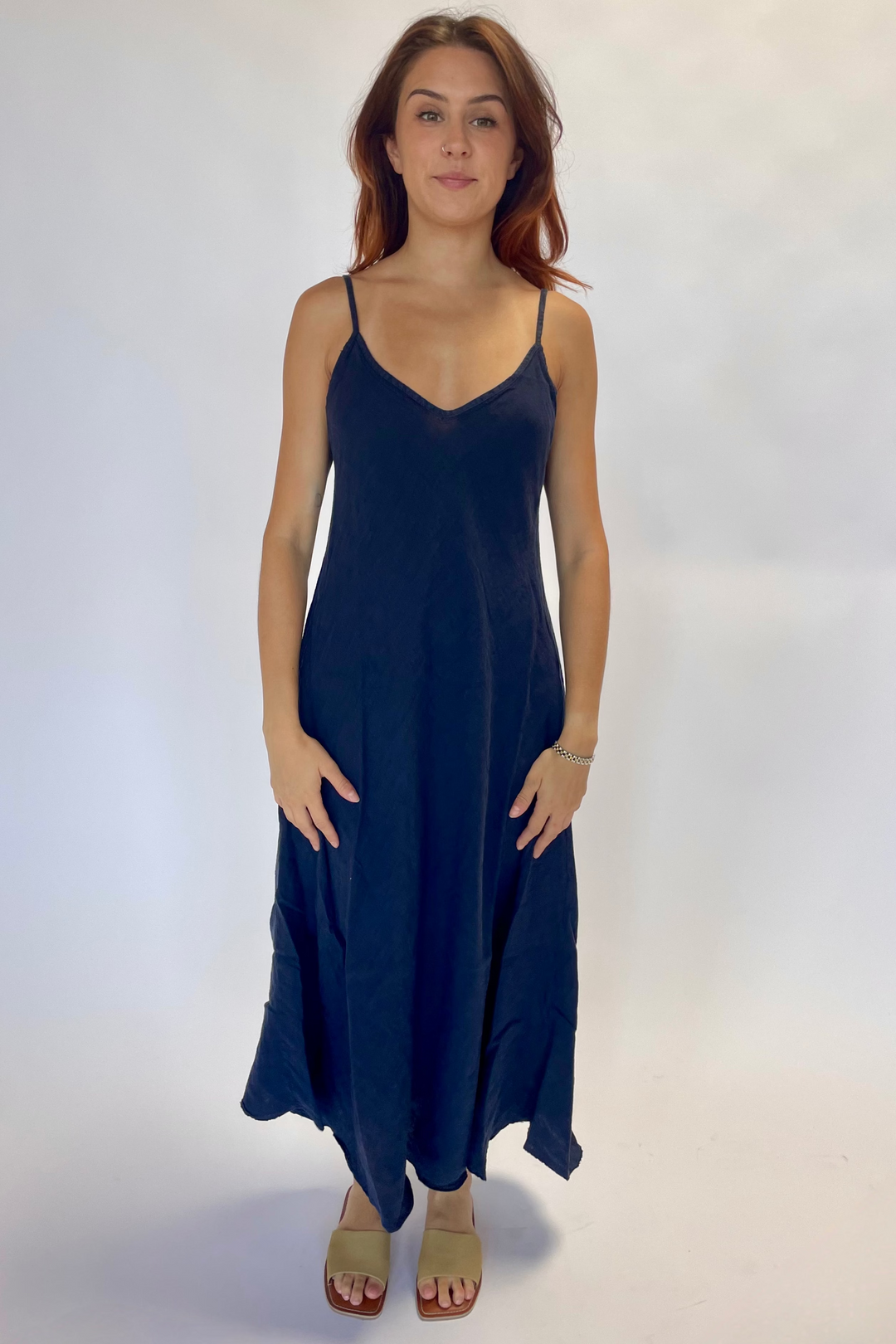 Linen Slip Dress – Nati Boutique Linen Slip Dress – Nati Boutique