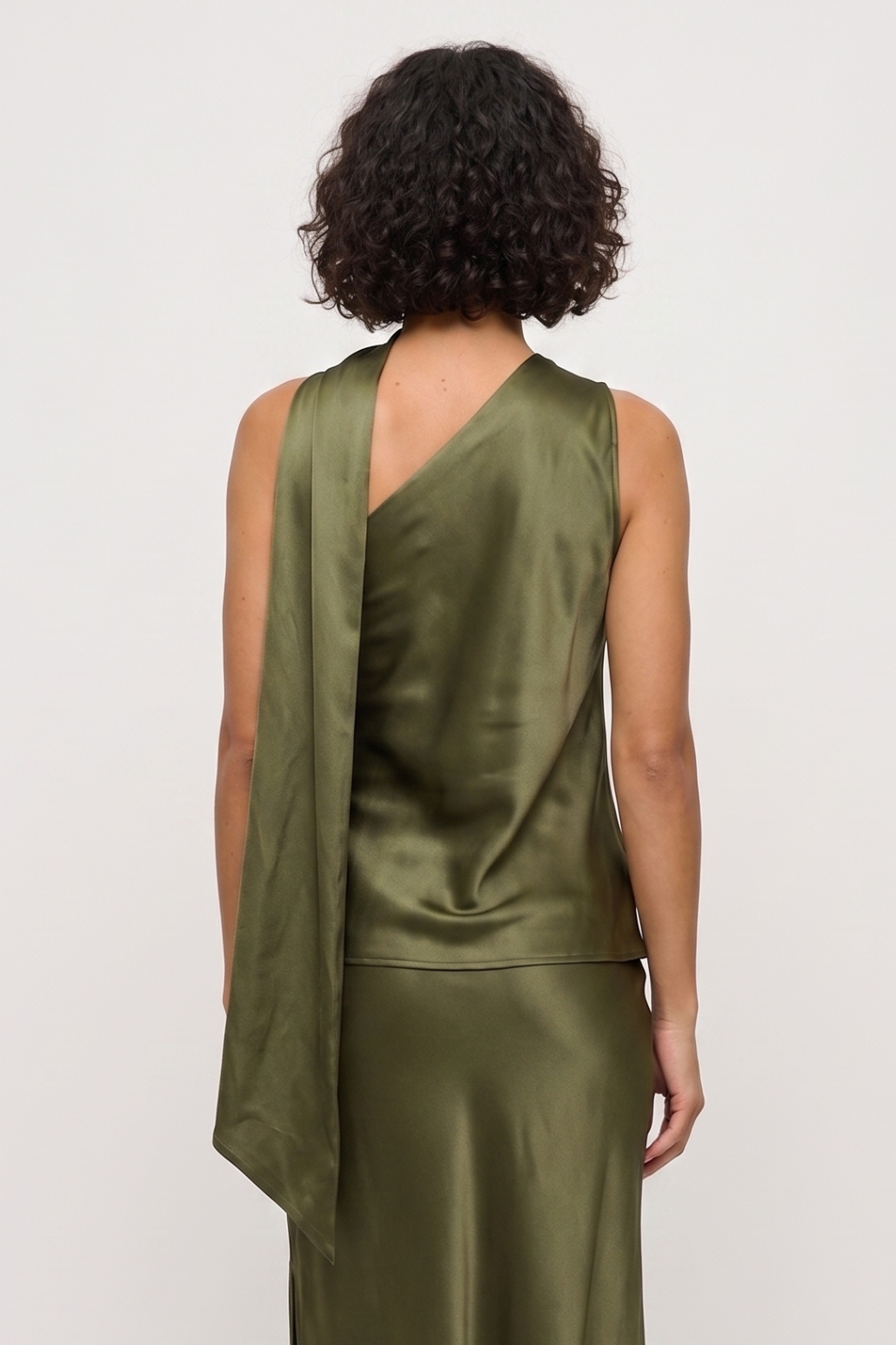 Pala Satin Scarf Top