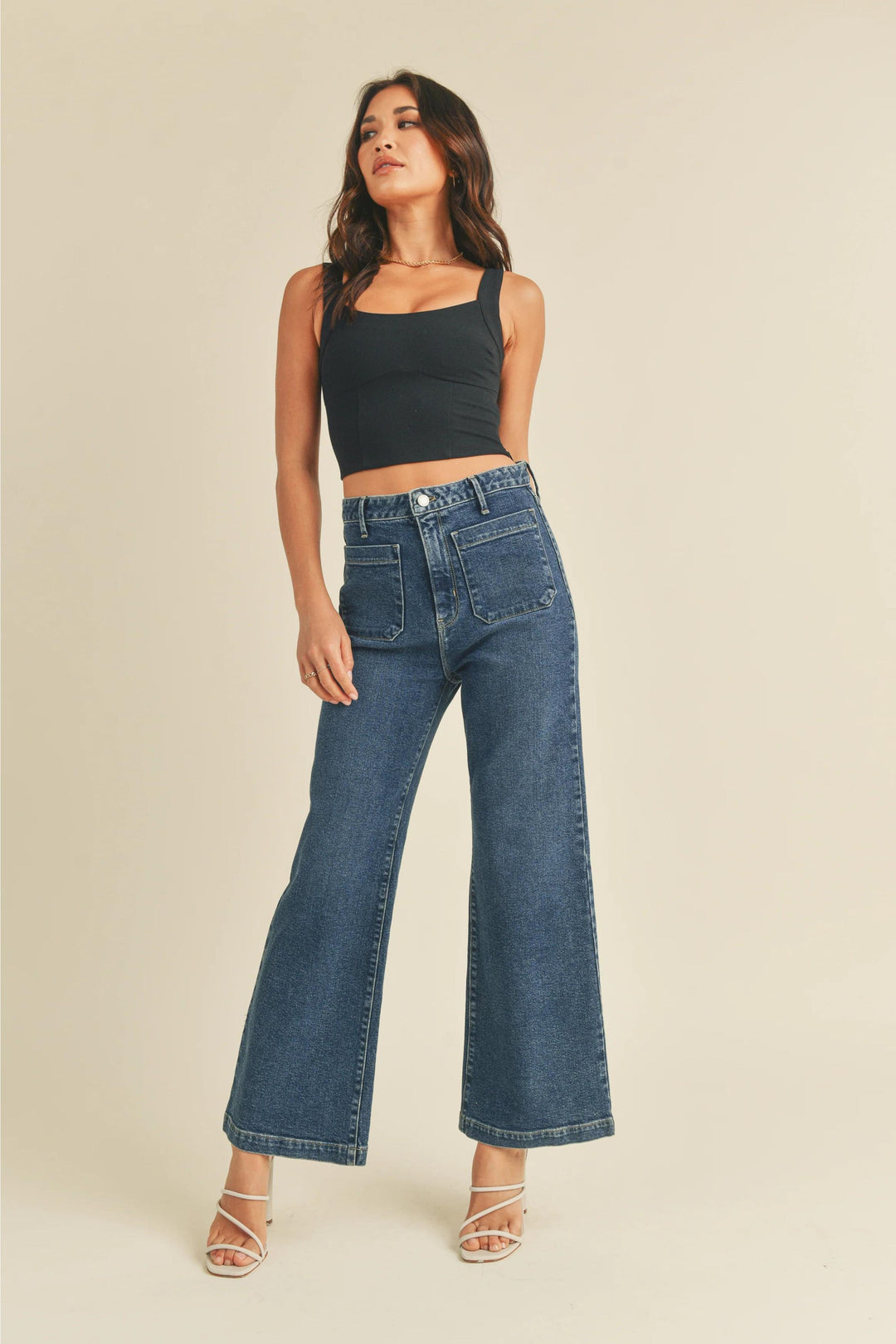 Patch Pocket Wide Leg