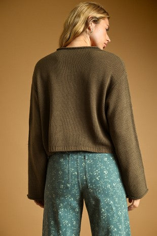 Knit Roll Cardigan