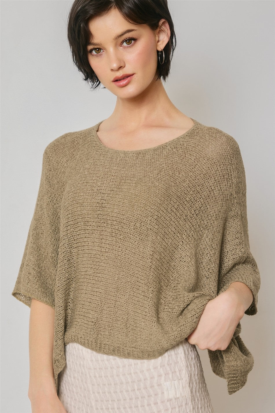 Myra Cropped Poncho