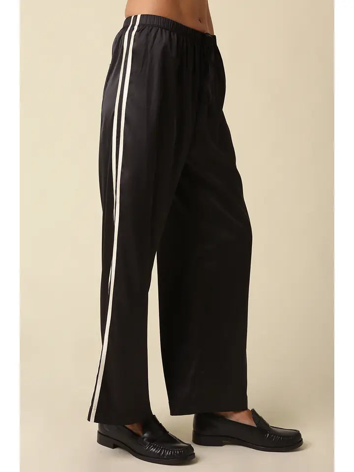 Side Stripe Silky Track Pant