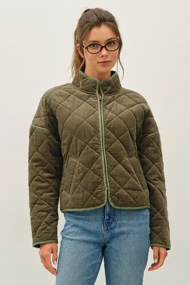 Dylan Corduroy Cropped Jacket