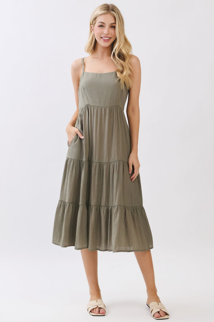 Eden Tiered Midi Dress