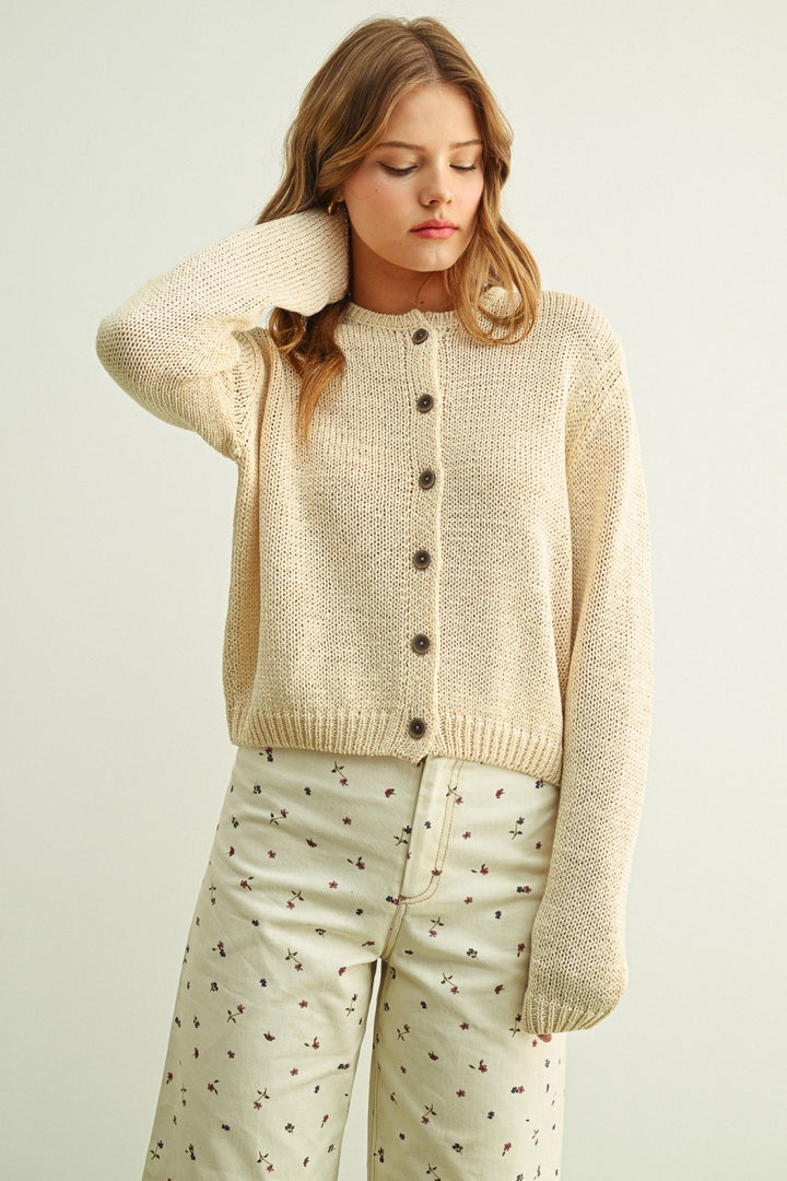 Krissy Knit Button Cardigan