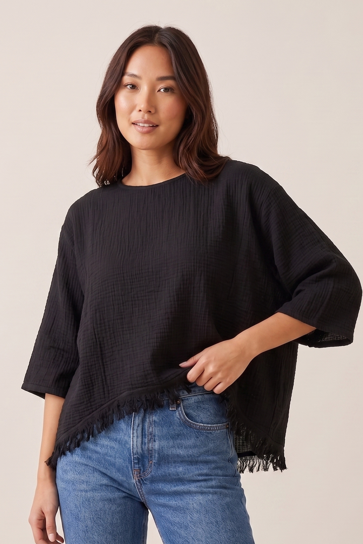 Eleanor Fringe Poncho
