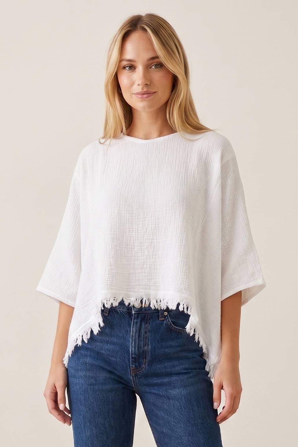 Eleanor Fringe Poncho
