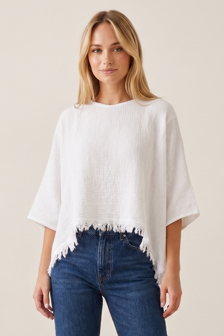 Eleanor Fringe Poncho