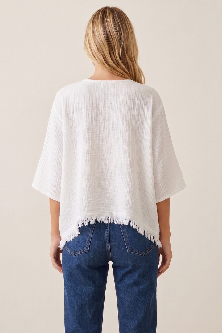 Eleanor Fringe Poncho
