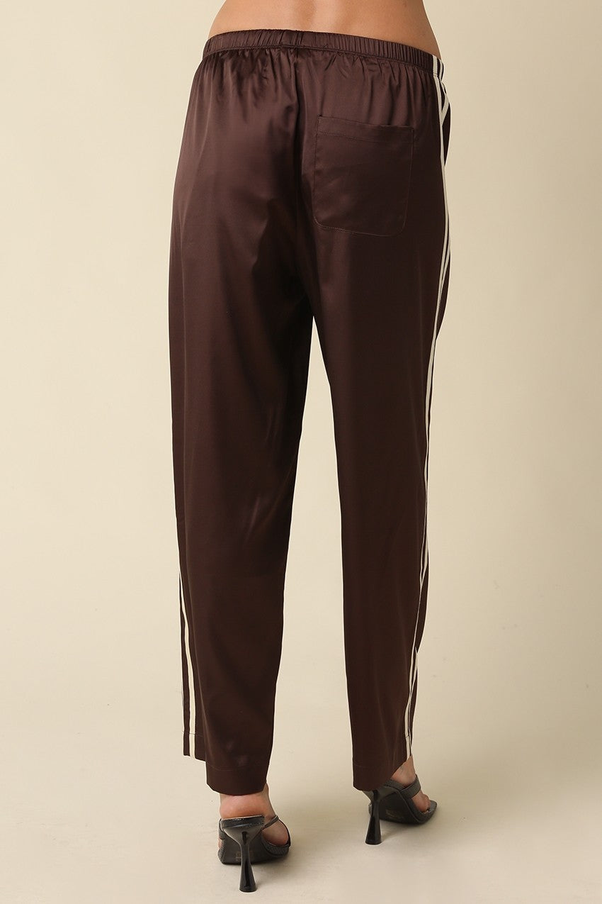 Side Stripe Silky Track Pant