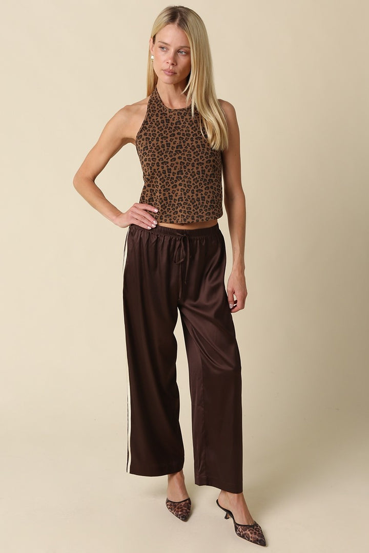 Side Stripe Silky Track Pant