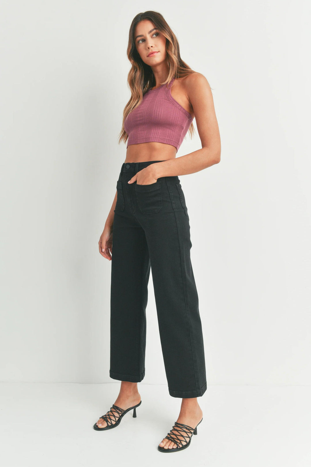 Patch Pocket Wide Leg