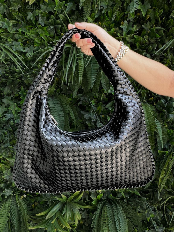 Brigette Woven Hobo Bag