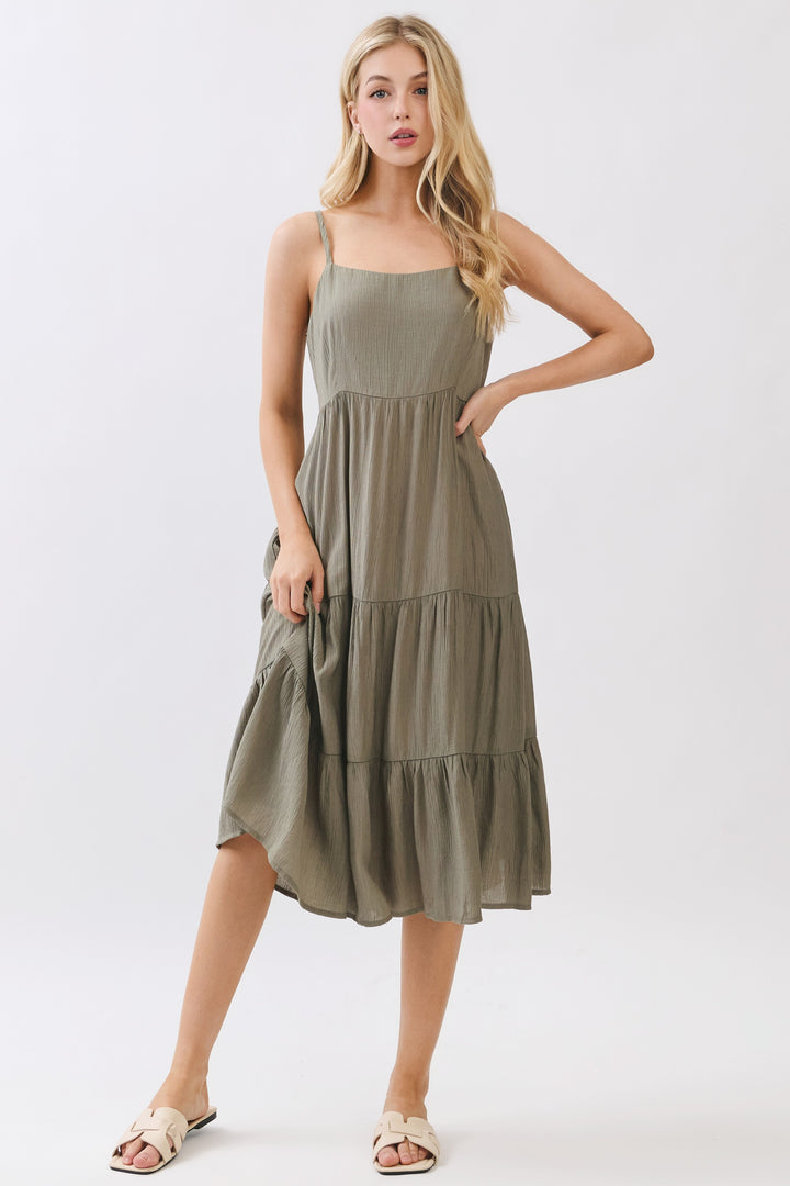 Eden Tiered Midi Dress