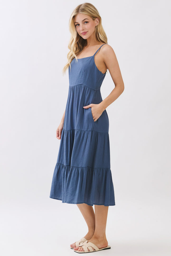 Eden Tiered Midi Dress