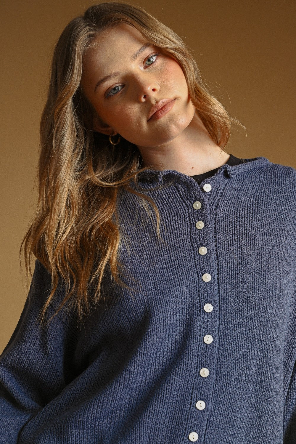 Knit Roll Cardigan