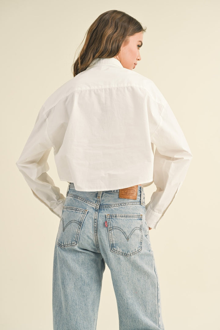Jody Cropped Button Up